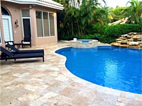 Travertine Pool Deck