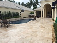 Travertine Pool Deck