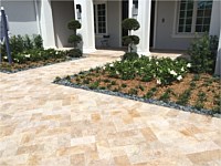 Travertine Entryway