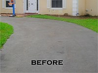 Paver Driveway BEFORE